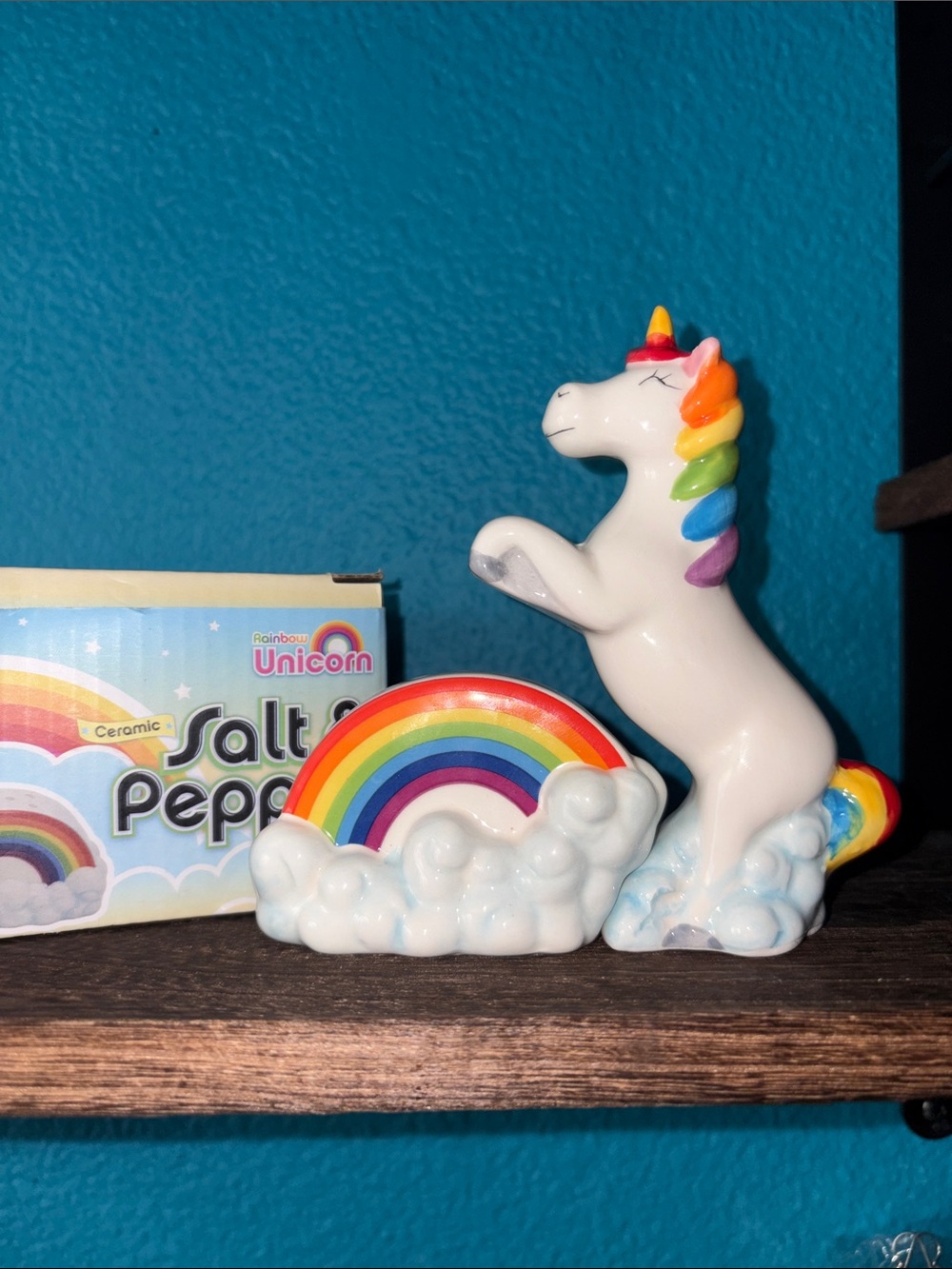 Unicorn and Rainbow Salt & Pepper